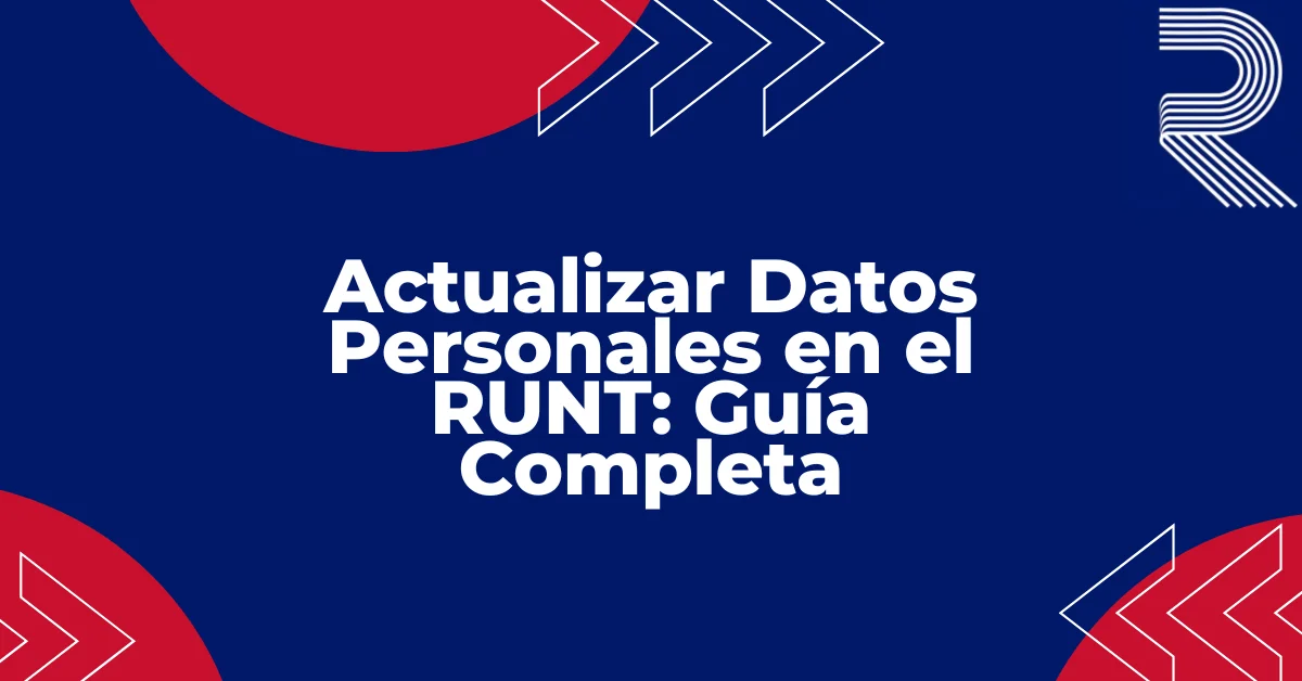 Actualizar datos personales en el RUNT Colombia 2026, guía sobre dirección, teléfono y correo electrónico