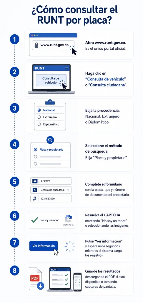 RUNT Por Placa
RUNT Por Cedula
Consulta RUNT
Consultar RUNT